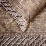 Bourbon Bliss - Velvet Brown Decorative Bed Runner and Cushion Cover