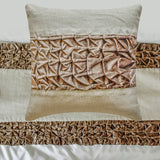 Velvet Twists - Velvet Brown Decorative Bed Runner and Cushion Cover