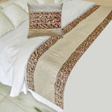 Velvet Twists Decorative Bed Runner and Cushion Cover