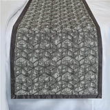 Atria - Jacquard Gray Decorative Bed Runner and Cushion Cover