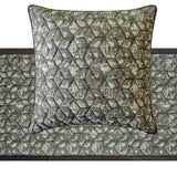 Songbird Symphony - Velvet Blue Decorative Bed Runner and Cushion Cover