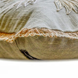 Ava Gray - Gray Cotton Linen Throw Cushion Cover