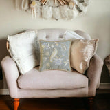 Ava Gray - Gray Cotton Linen Throw Cushion Cover