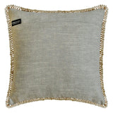 Ava Gray - Gray Cotton Linen Throw Cushion Cover