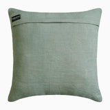 Fiorella - Blue & Gray Cotton Linen Throw Cushion Cover
