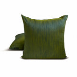 Teal And Yellow Luxury - Teal & Yellow Art Silk Throw Cushion Cover Pack of 2