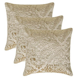 Damask Spell Ivory - Ivory Velvet Throw Cushion Cover