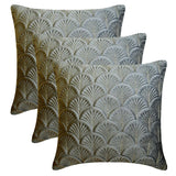 Enchanted Gray - Gray Velvet Throw Cushion Cover