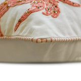 Crab Claw - Coral Cotton Throw Cushion Cover