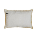 Brushstroke Florals - Red Cotton Lumbar Cushion Cover