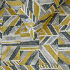 Abstract Array - Cotton Chartreuse Decorative Bed Runner and Cushion Cover