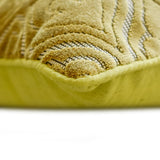 Velvet Majestic Chartreuse - Chartreuse Velvet Throw Cushion Cover