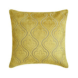 Velvet Majestic Chartreuse Throw Cushion Cover