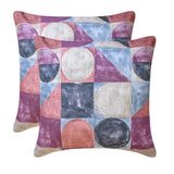 Playful Palette Violet - Violet Cotton Canvas Throw Cushion Cover