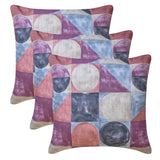 Playful Palette Violet - Violet Cotton Canvas Throw Cushion Cover
