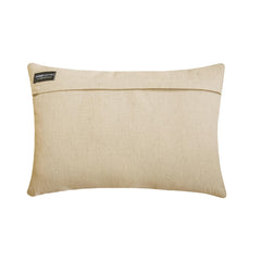 Joyful Jumble C - Chartreuse Green Cotton & Faux Leather Lumbar Pillow Cover