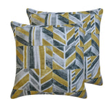 Merger - Chartreuse Green Cotton Canvas Throw Cushion Cover