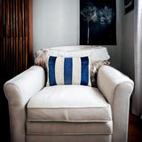 Swathe Navy - Blue Velvet Lumbar Pillow Cover