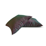Green Fuchsia Luxury - Green & Fuchsia Silk Throw Cushion Cover Pack of 2