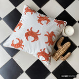 Crab Claw - Coral Cotton Throw Cushion Cover