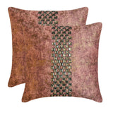 Rust Shards - Rust Velvet Throw Cushion Cover