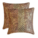 Gold Shards - Gold Velvet Throw Cushion Cover