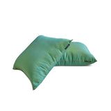 Aqua Yellow Luxury - Aqua Art Silk Throw Cushion Cover Pack of 2