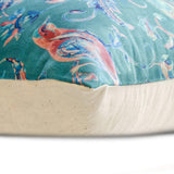 Birdsong Embrace - Blue Velvet Throw Cushion Cover