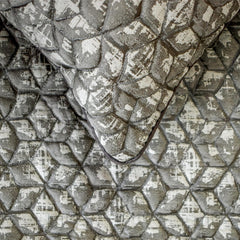 Atria - Jacquard Gray Decorative Bed Runner and Cushion Cover
