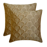 Enchanted Beige - Beige Velvet Throw Cushion Cover