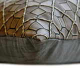 Nexus - Brown Jacquard Throw Cushion Cover