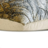 Glimmer Shards - Silver Velvet Lumbar Pillow Cover