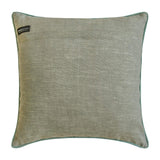 Botanical Bliss - Gray Cotton Linen Throw Cushion Cover