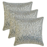 Diamond Brilliance - Silver & Clear Art Silk Throw Cushion Cover