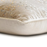 Aurum Shine - Silver & Gold Velvet Throw Cushion Cover