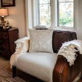 Velvet Majestic Pearl - Beige Velvet Throw Cushion Cover