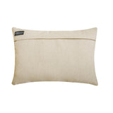 Joyful Jumble V - Violet & Gray Cotton & Faux Leather Lumbar Pillow Cover