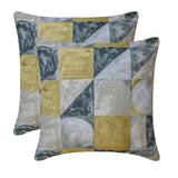 Playful Palette Chartreuse - Chartreuse Green Cotton Canvas Throw Cushion Cover