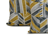 Merger - Chartreuse Green Cotton Canvas Throw Cushion Cover