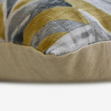 Merger - Chartreuse Green Cotton Canvas Throw Cushion Cover