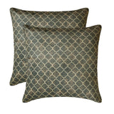 Nour Charcoal - Charcoal Velvet Throw Cushion Cover