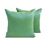 Aqua Yellow Luxury Throw Cushion Cover