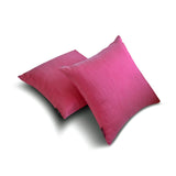 Fuchsia Pink Luxury - Fuchsia Art Silk Throw Cushion Cover Pack of 2
