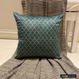 Nour Teal - Teal Velvet Throw Cushion Cover