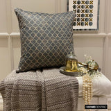 Nour Charcoal - Charcoal Velvet Throw Cushion Cover