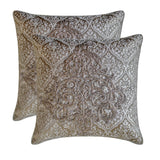 Nazanin Silver - Silver Jacaquard Throw Cushion Cover