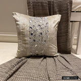 Gilted Sparkle - Gold Jacquard Throw Cushion Cover