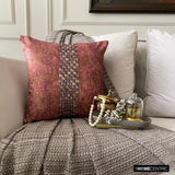 Rust Shards - Rust Velvet Throw Cushion Cover