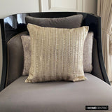 Argent Aura - Silver Linen Throw Cushion Cover