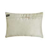 Jeweled Kira - Silver Jacquard Lumbar Cushion Cover
